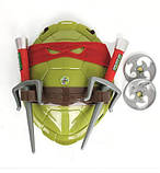 Бойовий набір Черепашки Ніндзя Рафаель маска панцир 2 сюрикена 2 кинджали Саї Рафаель Червоний, фото 2