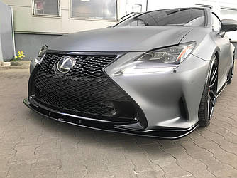 Спліттер Lexus RC тюнінг обвіс губа елерон (V1)