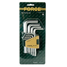 Набір ключів Г-образних FORCE 5116 6-гр. (HEX) 11пр. (1.5-12 мм)