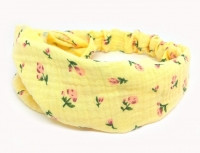 Жіноча бандана муслін жовта, фото 1