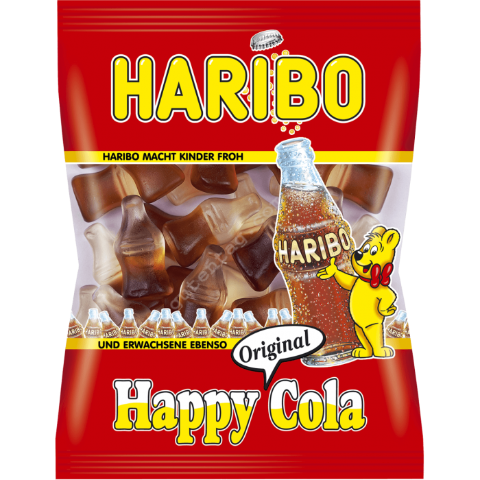 Цукерки желейні Haribo Happy Cola, 175 г, Німеччина, Харібо цукерки жувальні мармеладні