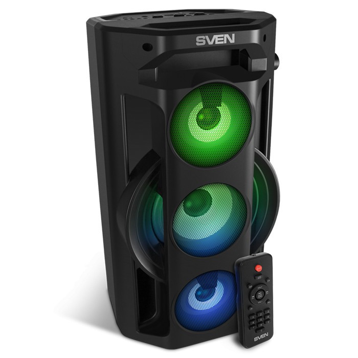 Акустична система SVEN PS-680 black (65Вт,  bluetooth, подсветка, караоке,FM )