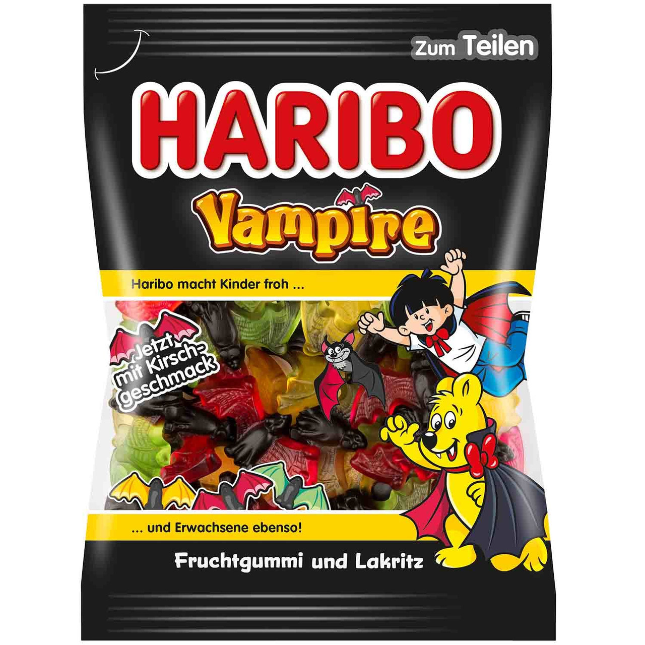 Цукерки желейні Haribo Vampire, 200 г Німеччина, Харибо Вампіри цукерки жувальні мармеладні