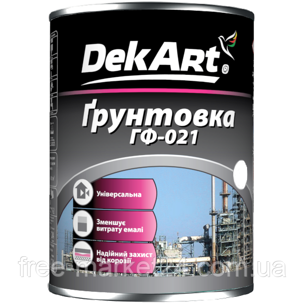 Грунтовка по металу DekArt ГФ-021 червоно-коричнева (0.9 кг)