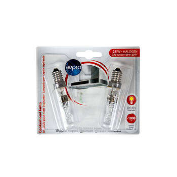 Лампа підсвічування цокольна галогенна (2 шт) для витяжки Whirlpool 484000008834