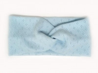 Пов'язка на голову дитяча стрейчева блакитна, фото 1