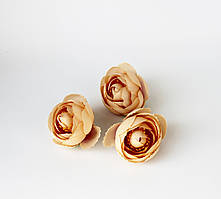 Головка ранункулюса бежевого, 4см