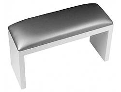 Підлокітник для манікюру (Графітовий) на білих ніжках під Led Лампу