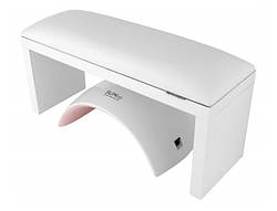 Підлокітник для манікюру (білий) на білих ніжках