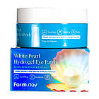 Патчі для шкіри навколо очей зволожувальні FarmStay White Pearl Hydrogel 60 шт, фото 3