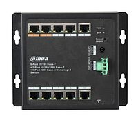 POE комутатор Dahua DH-PFS3111-8ET-96-F , 8xPoE(100M) + 2xRJ45(1000M) + 1xSFP(1000M)