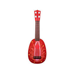 Гітара іграшкова Fan Wingda Toys 819-20 35 см, пластик Полуниця, World-of-Toys