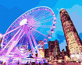Картина за номерами "Нічний Гонконг" Ідейка KHO3612 40х50см, World-of-Toys