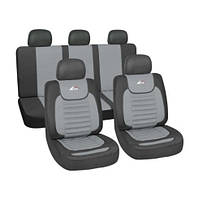 Чохли авто сірі  Touring  PS-T25003  тканина+ сітка MILEX