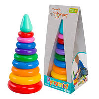 Игрушка развивающая "Пирамидка" ЛЮКС в коробке 39372, World-of-Toys
