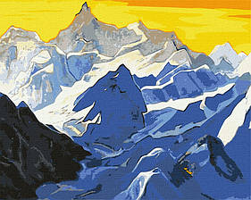 Картина за номерами "Гімалайські гори ©Микола Реріх" Ідейка KHO2867 40х50 см Lalainua