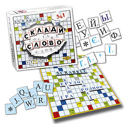 Гра "Склади слово" "Scrabble" MKM0316, World-of-Toys