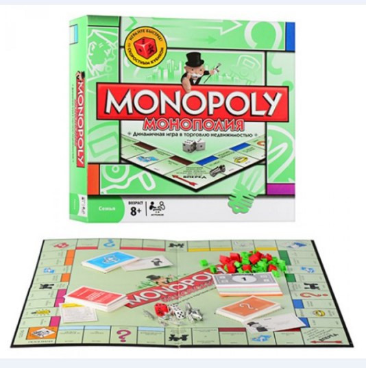 Монополия(Monopoly), настольная игра на русском языке Joy Toy 6123, World-of-Toys - фото 3 - id-p1645203550