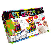 Набор креативного творчества "ART DECOR" Danko Toys ARTD-01 укр, раскрась фигурку Котенок, World-of-Toys