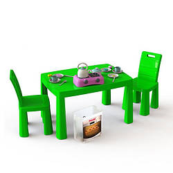 Ігровий набір Кухня дитяча DOLONI-TOYS 04670/1 (34 предмети стіл + 2 стільчики) Lalainua, Land of Toys