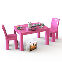 Ігровий набір Кухня дитяча DOLONI-TOYS 04670/3 (34 предмети, стіл + 2 стільці), Land of Toys