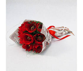 Букет з цукерок 9 Червоні квіти 4106IT, World-of-Toys
