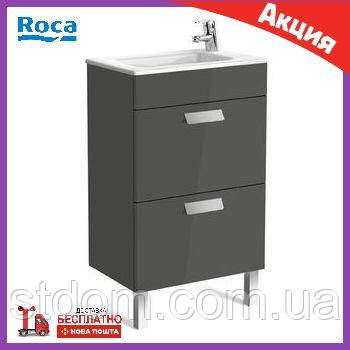 Тумба з раковиною 50 см сірий антрацит Roca Debba A855904153 Gris