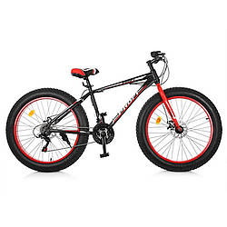 Велосипед підлітковий PROFI EB26POWER 10 S261 чорно-червоний