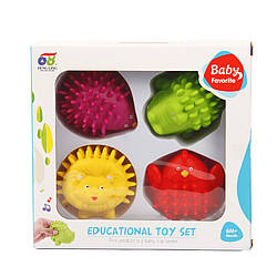 Набір Іграшок для ванної Bambi 628-1 М'ячики-тварини, 4 шт, World-of-Toys