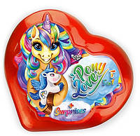 Набор креативного творчества "Pony Love" Danko Toys BPS-01-02U укр Красный, World-of-Toys