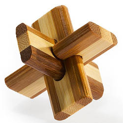 Головоломка Double Cross (Подвійний Хрест) 3D Bamboo 473125, Land of Toys