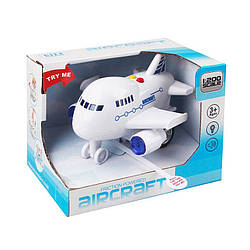 Іграшковий літак Metr+ 661-19-20B 18 см (Белый) Lalainua