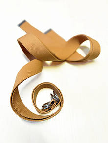 Ремінь від бренду SOX з D-подібним кільцем кольору охра