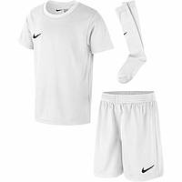 Игровой комплект детский (футболка, шорти, гетры) NIKE CD2244-100, Белый, Размер (EU) - 122cm