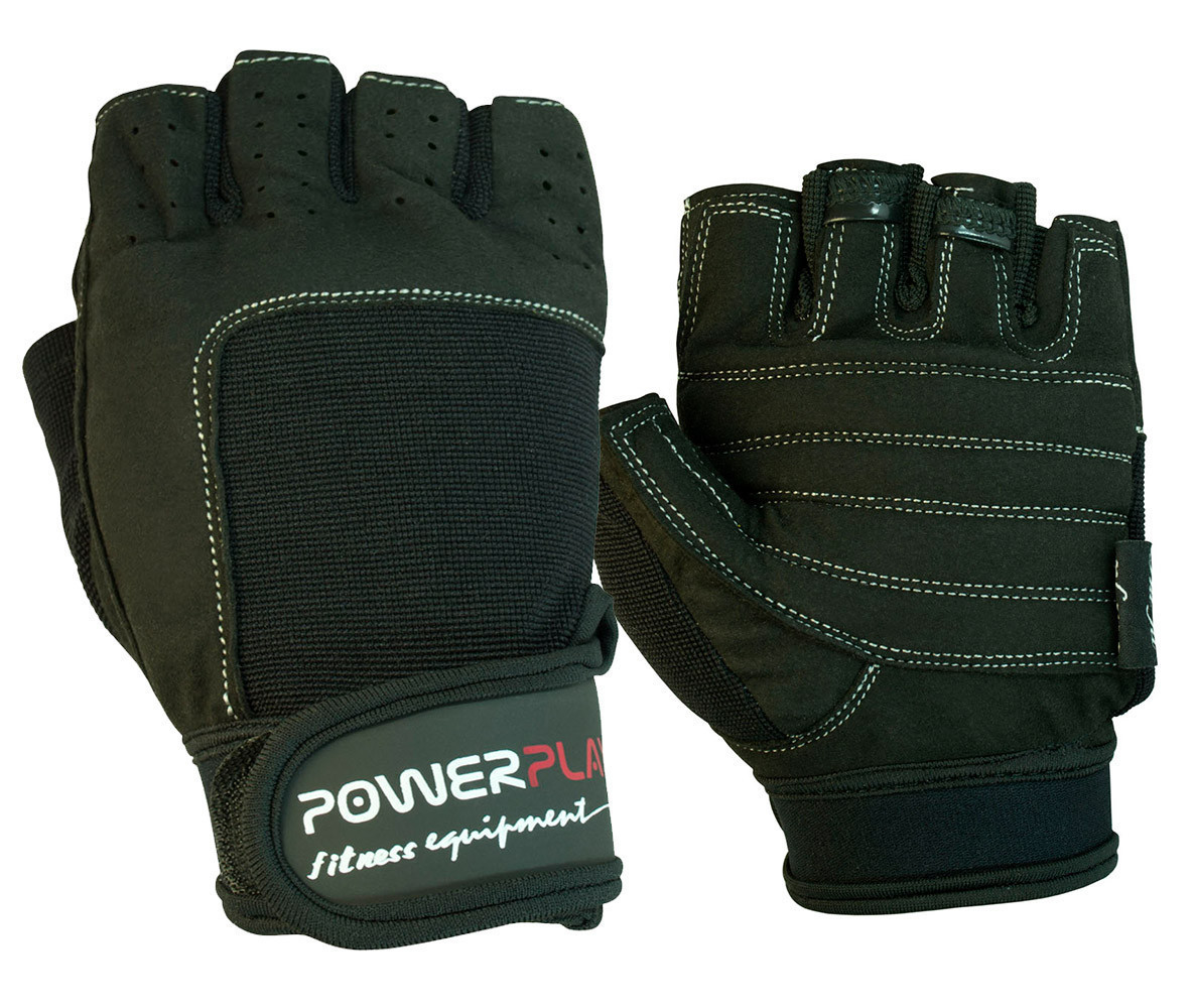 Рукавички для фітнесу PowerPlay 1588 D Чорні S