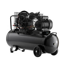 Компресор 100 л, 3 кВт, 220 В, 8 атм, 500 л/хв, 2 циліндри INTERTOOL PT-0014, фото 4