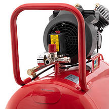 Компресор 100 л, 3 кВт, 220 В, 8 атм, 420 л/хв, 2 циліндри INTERTOOL PT-0008, фото 5