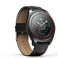 Smart V10 годинник — Чорний/червоний