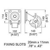 Ролик W0999-B. Ø 100 мм. Зелений поліуретан. Чавунна база. Підвищеної міцності. Навантаження 317,5 кг, фото 2