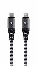 Кабель Type-C-MicroUSB Gembird (CC-USB2B-CMMBM-1.5M) 1.5m Black