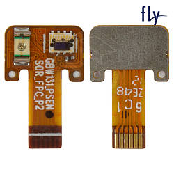 Шлейф для Fly IQ444, IQ444Q, підсвічування дисплея, з компонентами, оригінал