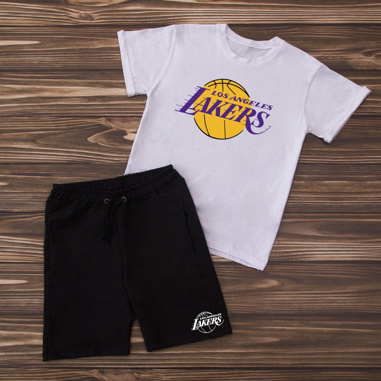 Комплект футболки, шорти чоловічі LAKERS | Костюм літній OK 3676