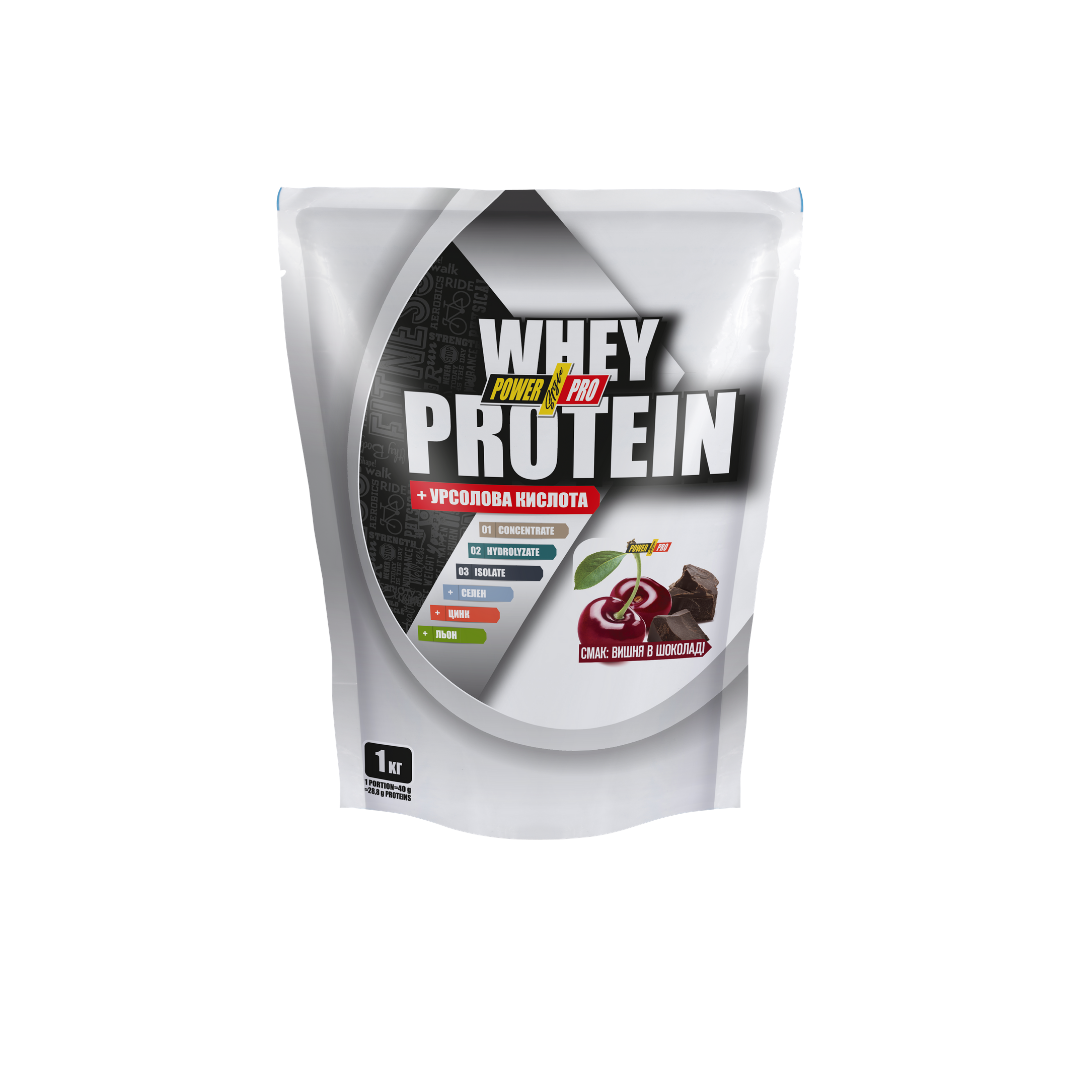 Протеин Whey Protein со вкусом Вишня в Шоколаде 1кг - фото 1 - id-p1645304718