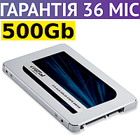 500GB SSD диск Crucial MX500, твердотельный ссд 2.5" накопитель 500 гб для ПК и ноутбука