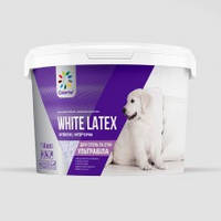 Краска интерьерная для потолков и стен ультрабелая WHITE LATEX COLORINA 7 кг