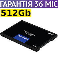 512GB SSD диск Goodram CX400 (Gen.2), твердотельный ссд 2.5" накопитель 512 гб для ПК и ноутбука