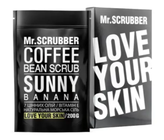 Кавовий скраб для тіла Mr.Scrubber Sunny Banana, Містер Скраббер, 200 г