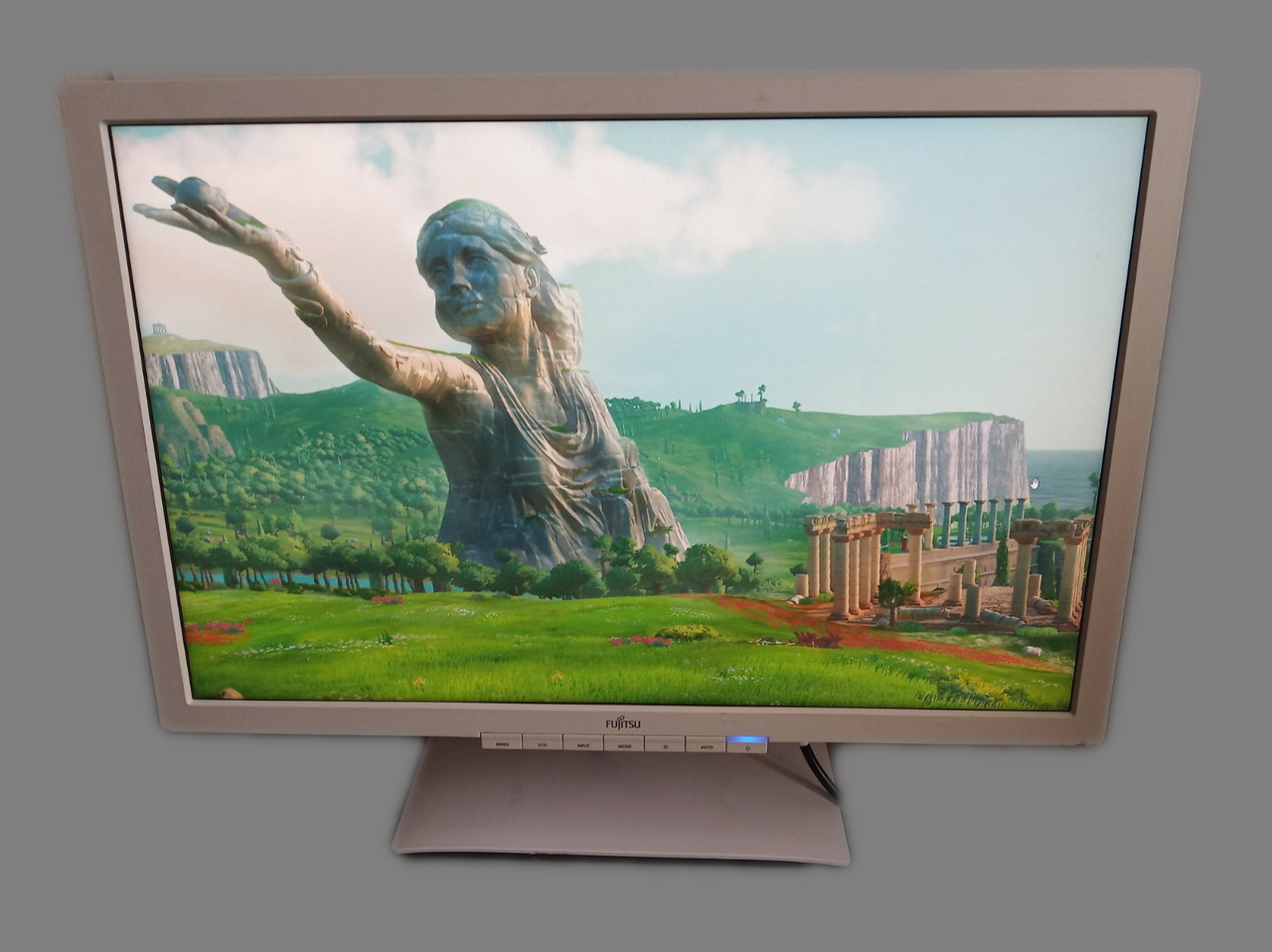 Монітор б/в 24" Fujitsu Siemens P24W-6 / 1920x1200 /IPS/LED/16:10/VGA/DVI/DP/ 5 мс