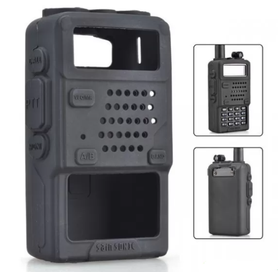 ВІДМІННОЇ ЯКОСТІ! Чохол силіконовий для рації Baofeng UV-5R BLACK