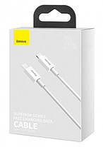 Кабель Baseus Superior Series Fast Charging Cable Type-C to Lightning PD 20W 0.25m CATLYS-02 White, фото 5